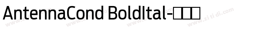 AntennaCond BoldItal字体转换